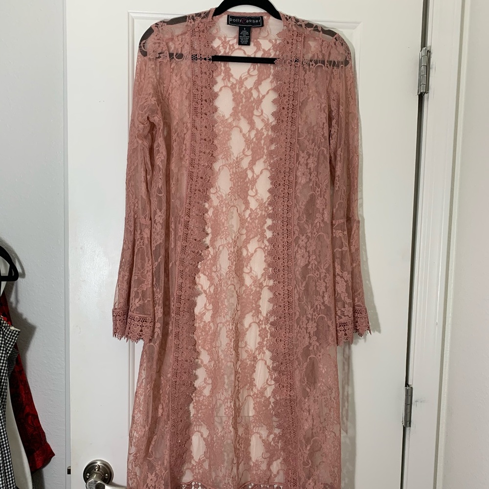 Floral lacy cardigan